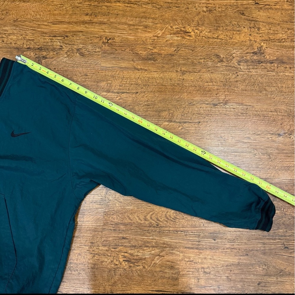 VTG Nike Green V Neck‎ Golf Casual Swoosh Pullover Windbreaker Sweatshirt Men XL - Picture 11 of 11